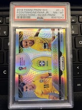 2018 Prizm World Cup Connections SILVER Neymar/Coutinho (C-3) Brazil 