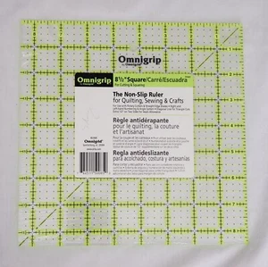 Omnigrip 8-1/2" Square ~ The Non-Slip Ruler RN85 NEW Quilting Sewing Crafts - Picture 1 of 2