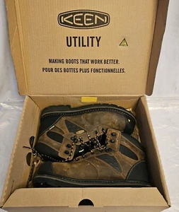 NWB KEEN Tacoma Size 11 Brown Waterproof Composite Toe Men Work Boots - Picture 1 of 6