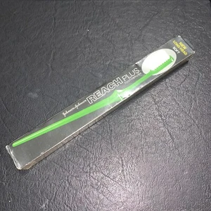 Vintage 80 Reach Plus Toothbrush Green Long Head Soft Bristles Movie Prop Retro - Picture 1 of 3