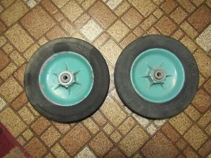 VINTAGE PUSH LAWN MOWER WHEELS ECLIPSE SWAN DELUXE 404080 - Picture 1 of 7