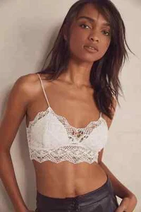 FREE PEOPLE MARIANA BRALETTE WHITE Bohemian-inspired Size Medium NWT - Picture 1 of 3