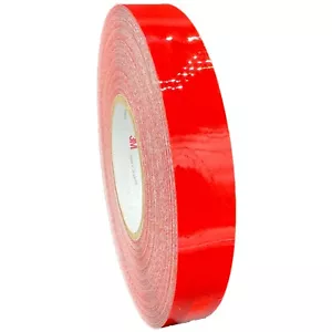 1" Red Reflective Tape 3M 3430 EGP Air Backed Micro Prismatic Type 1 Safety Film - Picture 1 of 11