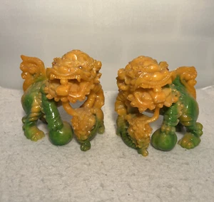 Pair of Fu Foo Dogs, Guardian Lions, Feng Shui Lion Statues - Picture 1 of 17