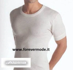 T-Shirt maglia uomo Alpina girocollo a manica corta in pura lana art 200 ANL017 - Imagen 1 de 1
