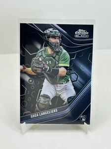 2023 Topps CHROME BLACK SHEA LANGELIERS ATHLETICS RC #51 - Picture 1 of 2