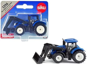 New Holland T7.315 Tractor with Front Loader Blue and Black Diecast Model by Sik - Picture 1 of 1