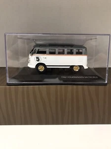 Volkswagen Microbus 1962 White & Gray #5 Lucky Diecast 1:43 In Case - Picture 1 of 7