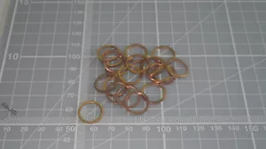 copper crush washers 12mm ID 15 mm OD, brakes fuel oil - Picture 1 of 1