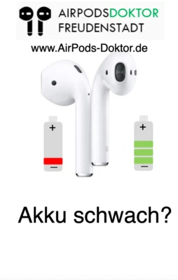 Apple AirPods Akkutausch/ leise/ Batterie wechseln (kostenloser Rückversand) - Bild 1 von 4