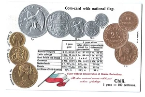 Postal moneda chile en relieve - Imagen 1 de 2