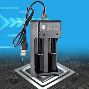3.7V 18650 Li-Ion Batteries USB Charger 3.7 Volts for Rechargeable Batteries - Picture 1 of 10