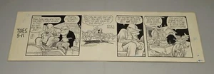 1965 DICK MOORES GASOLINE ALLEY ORIGINAL COMIC BOOK COMIC STRIP ARTWORK 23" X 7" - Picture 1 of 5