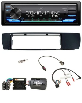 JVC Bluetooth DAB USB Lenkrad Autoradio für BMW X3 04-10 E83 seitlich - Bild 1 von 4