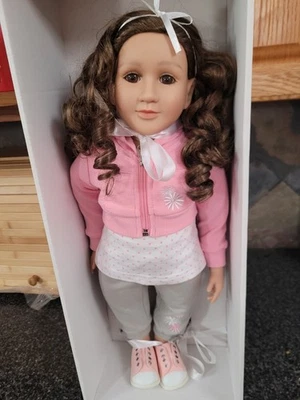 My Twinn Doll 23" Poseable, Original Box In Great Condition, Brown Eyes & Hair - Image 1 of 4