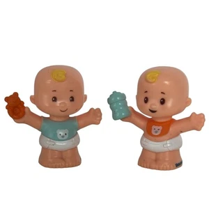 Little People Snuggle Twins Baby Toys Mattel Pretend Play Toddlers Hard Plastic - Picture 1 of 7