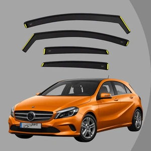 Mercedes A-Class W176 5-Door Hatchback 2012-2018 wind Deflectors 4pcs Set Visors - Picture 1 of 15