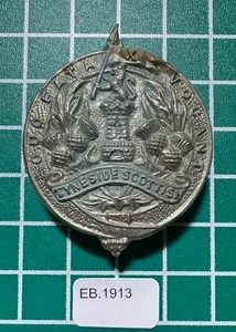 Insignia de gorra escocesa Tyneside 1er patrón EB-1913 - Imagen 1 de 2