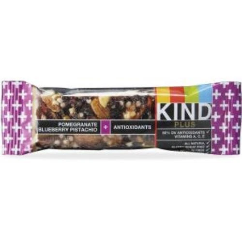 Barra Kind Pomegranate Blueberry Pistachio Plus - Sin gluten, sin colesterol, Foto 1 de 4