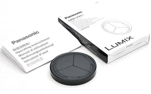 Panasonic DMW-LFAC1 Automatic Lens Cap for Lumix DMC-LX100 Black Japan #1038B - Picture 1 of 11