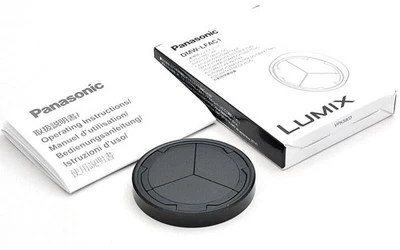 Panasonic DMW-LFAC1 Automatic Lens Cap for Lumix DMC-LX100 Black Japan #1038B - Image 1 of 4