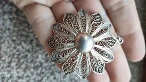 Bonito colgante de filigrana de plata 800 R99 - Imagen 1 de 2