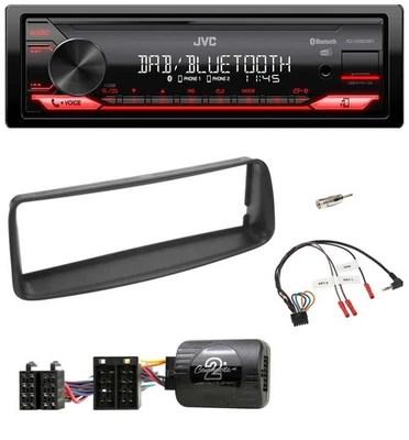 JVC Bluetooth USB DAB Lenkrad Autoradio für Peugeot 206 CC 2003-2008 - Bild 1 von 4