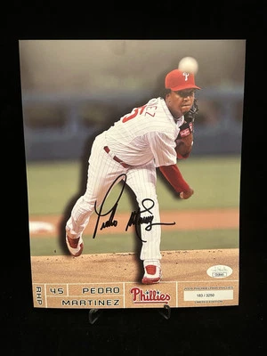 Pedro Martinez Autographed Signed 8x10 Photo JSA COA Phillies Red Sox HOF - Image 1 of 4