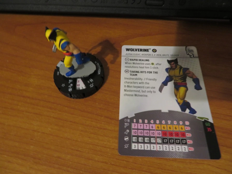 MARVEL HEROCLIX C WOLVERINE 011 COMMON X-MEN '97 NEW WITH CARD - Image 1 of 1