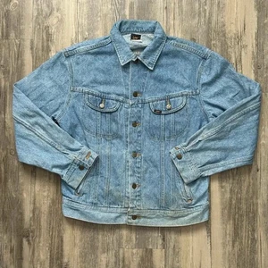 Vintage 80s Lee Denim Trucker Jacket Size Medium - Bild 1 von 8
