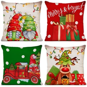 4 Fundas Para Cojines De Sala Decorativos Navideños Decoracion Navidad Forros - Bild 1 von 6