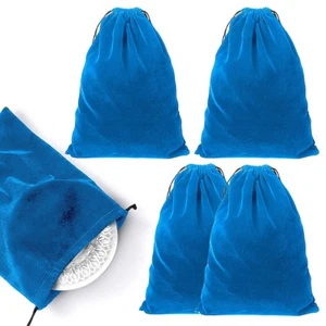 4 Pieces Silver Storage Bags Anti Tarnish Cloth Bag for Storage, Jewelry, Fla... - Picture 1 of 7