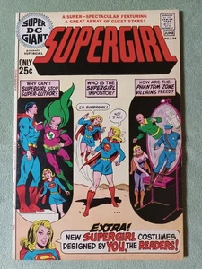 SUPER DC GIANT 24 SUPERGIRL COMICS JUNE 1971 HI-GRADE VF- 7.5 GENERAL ZOD COVER - Picture 1 of 5