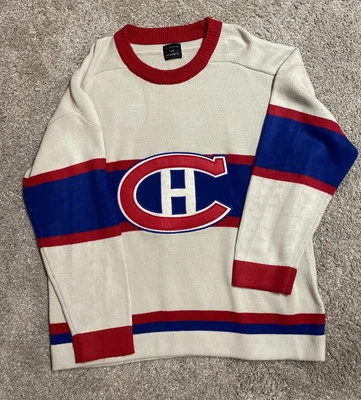 Vintage Maurice Richard Montreal Canadiens Tricolore Jersey 1940’s White - Image 1 of 4