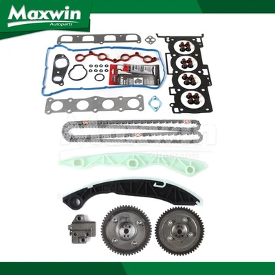 Head Gasket Set Timing Chain Kit VVT Sprocket Fit 2008 Kia Rondo 2.4L - Image 1 of 4