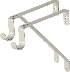 Desunia Adjustable Closet Rod & Shelf Support Bracket - White - Set of 2 - Picture 1 of 12