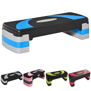 HOMCOM Steppbrett Aerobic-Stepper höhenverstellbar 10-20cm für Zuhause bis 150kg - Bild 1 von 55
