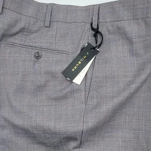 J Hilburn Herren 38 x 31 Reda 1865 italienische Wolle Super 130er Anzughose grau NEU! - Bild 1 von 14