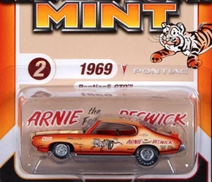 RACING CHAMPIONS 1:64 1969 PONTIAC GTO THE JUDGE ORANGE CREAM DIECAST CAR SEALED - Picture 1 of 3