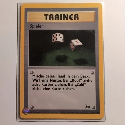 Spieler / Gambler - Pokemon TCG Karte - Fossil - 60/62 - 1999 - Deutsch - Bild 1 von 2