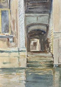 Doorway In Venice After John Singer Sargent - Original Watercolor Painting - Picture 1 of 1