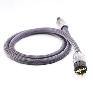 Preffair OFC HiFi Audio EU Power Cable 12 AWG Mains Supply Power Cord - Picture 1 of 6