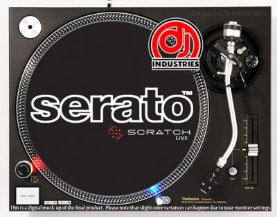DJ INDUSTRIES Serato Scratch Live - DJ slipmat for LP turntable record player