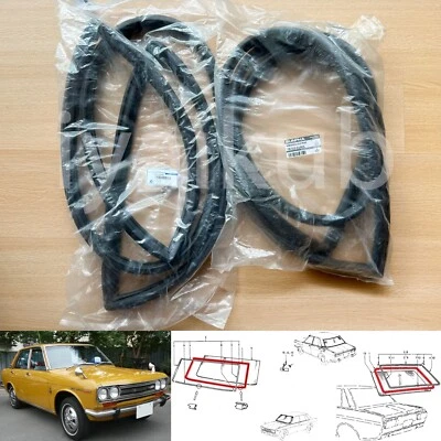 1968-1973 for Datsun 510 Bluebird 1600 front rear windshield weatherstrip seal - Image 1 of 4