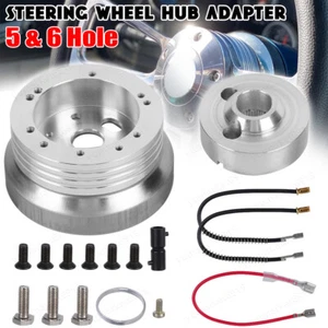 Adaptador de buje pulido para volante de 5 y 6 orificios para Chevy Flaming River Ididit GM - Imagen 1 de 11