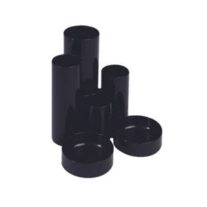 1 x Organizzatore da scrivania tubolare - supporto fisso/ordinatore - NERO - Foto 1 di 1