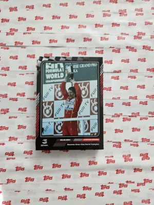 Topps - The Story of Ayrton Senna - Card 36 - Besomes three-time World Champion- - Image 1 of 2