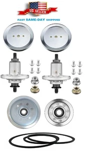 Complete 42" Spindle Pulley Belt Kit For John Deere S100 S110 S120 42" Deck Kit - Picture 1 of 12