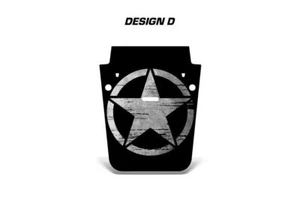 Hood Wrap Graphic Sticker Military Decal for Jeep Wrangler 2007-2018 STAR - Picture 1 of 2