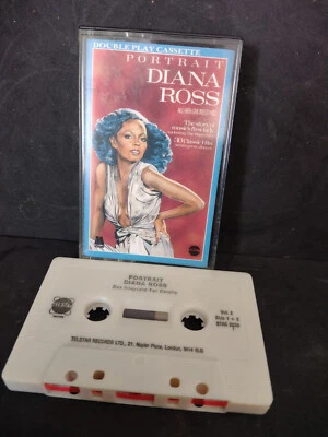 DIANA ROSS-PORTRAIT/30 CLASSIC HITS.DOUBLE PLAY TELSTAR CASSETTE ALBUM - Image 1 of 2